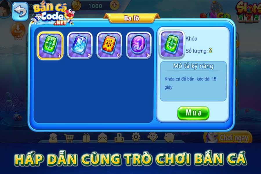 Hấp dẫn cùng trò chơi bắn cá