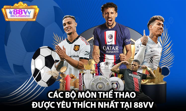 Các bộ môn thể thao được yêu thích nhất tại 88VV